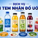 in tem nhãn đồ uống