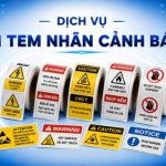 in tem nhãn cảnh báo