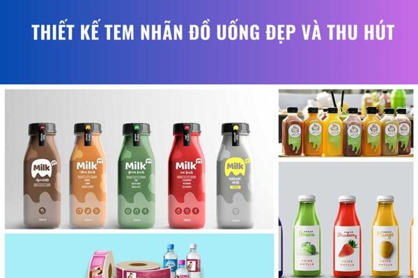 Thiết kế tem nhãn đồ uống đẹp và thu hút