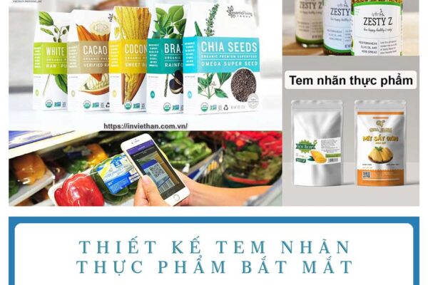 Thiết kế tem nhãn thực phẩm bắt mắt
