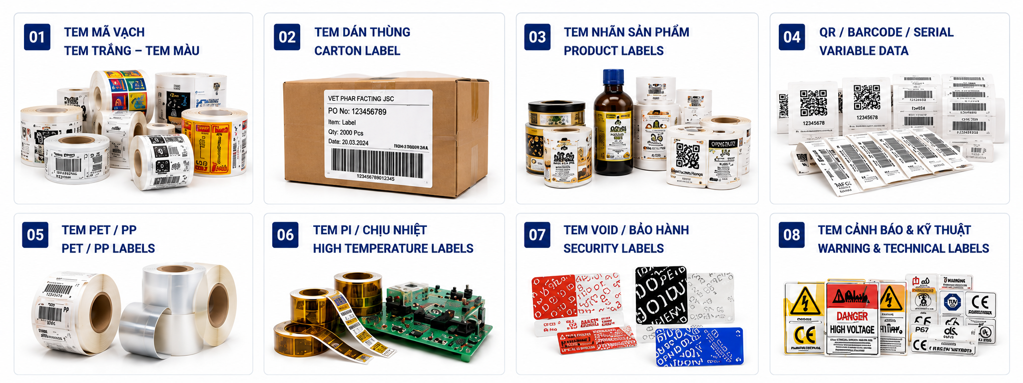Tem nhãn và in công nghiệp 2 Tem Nhãn Và In Công Nghiệp năng lực in tem nhãn việt hàn