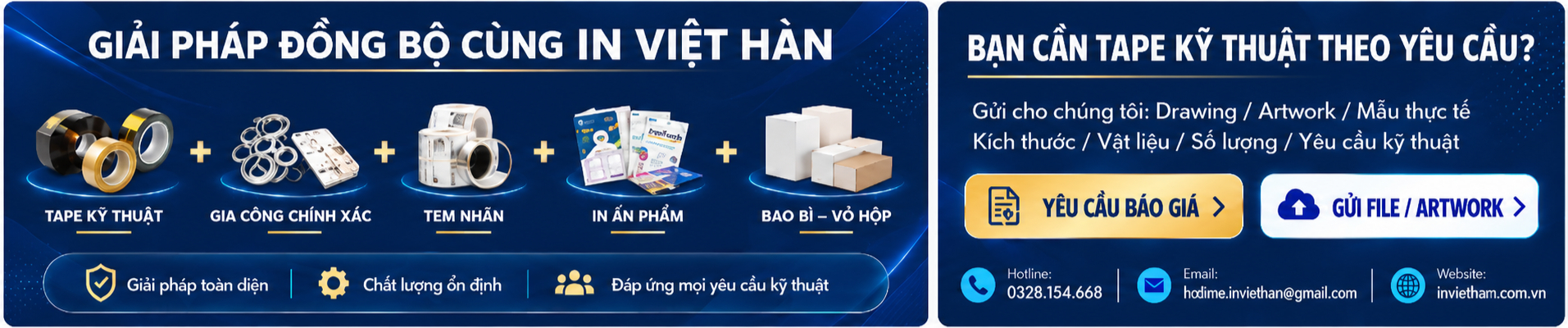 tư vấn tape in việt hàn